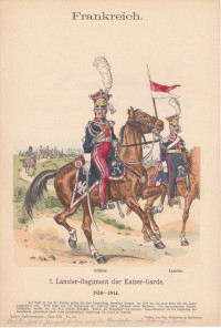 Frankreich+-+1.+Lancier-Regiment+der++Kaiser-Garde+1810-1814.+Offizier+u.+Lancier.