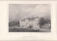 Lerchenborg%2C+i+Sjaelland%2C+forhen+%C3%96strup%2C+opf%C3%B6rt+1742.+Lithographie+von+Em.+Baerentzen+nach+F.+Richardt+aus