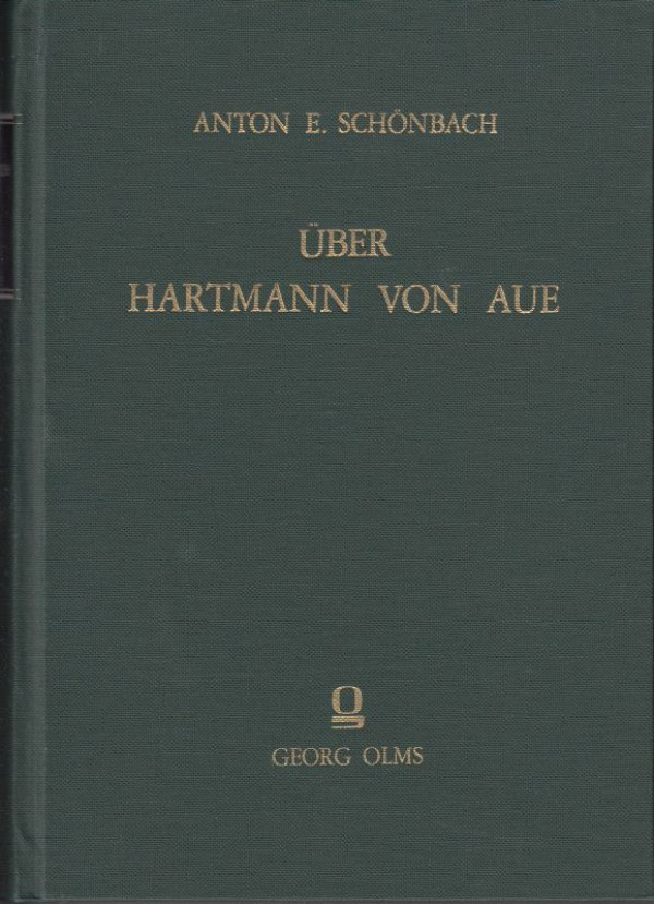 Sch%C3%B6nbach%2C+Anton+Emanuel%3A%3A%C3%9Cber+Hartmann+von+Aue.